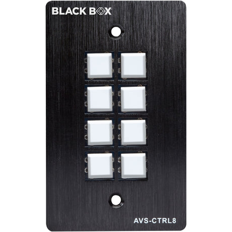Black Box Wallplate Control Panel - RS-232, 8-Button — AVS-CTRL8