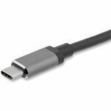 StarTech.com USB C to VGA and HDMI Adapter - Aluminum - USB-C Multiport Adapter - 6 in / 15.24 cm Built-In Cable — CDP2HDVGA