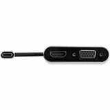 StarTech.com USB C to VGA and HDMI Adapter - Aluminum - USB-C Multiport Adapter - 6 in / 15.24 cm Built-In Cable — CDP2HDVGA