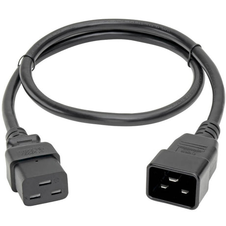 Eaton Tripp Lite Series Power Extension Cord, C19 to C20 - Heavy-Duty, 15A, 250V, 14 AWG, 3 ft. (0.91 m), Black — P036-003-15A
