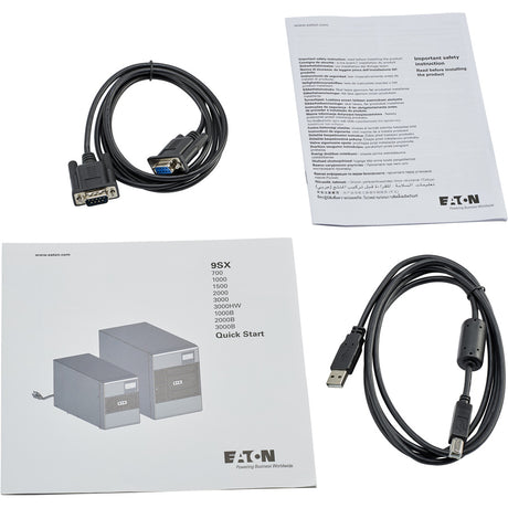 Eaton 9SX 1000VA 900W 120V Online Double-Conversion UPS - 6 NEMA 5-15R Outlets, Cybersecure Network Card Option, Extended Run, Tower — 9SX1000
