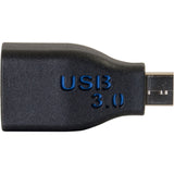 C2G USB 3.0 (USB 3.1 Gen 1) USB-C&reg; to USB-A Adapter Converter M/F - Black — 28868