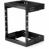 StarTech.com 2-Post 12U Heavy-Duty Wall Mount Network Rack, 19" Open Frame Server Rack with Adjustable Depth, Data Rack for IT Equipment~ — RK12WALLOA