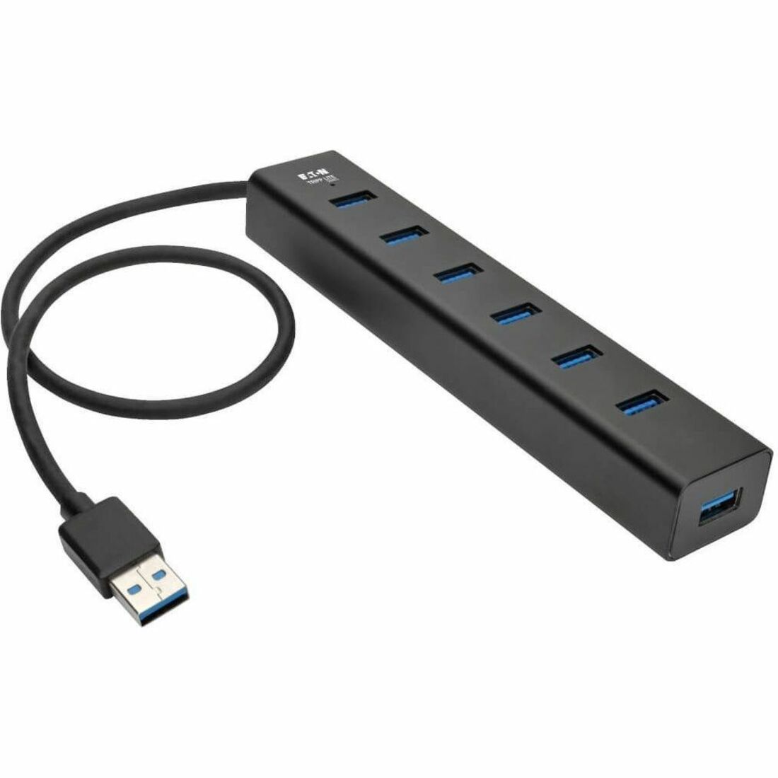 Eaton Tripp Lite Series 7-Port Portable USB 3.x (5Gbps) Mini Hub, Aluminum — U360-007-AL