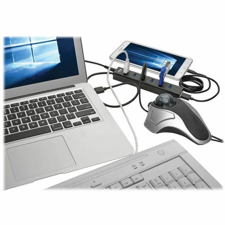 Eaton Tripp Lite Series 7-Port Portable USB 3.x (5Gbps) Mini Hub, Aluminum — U360-007-AL