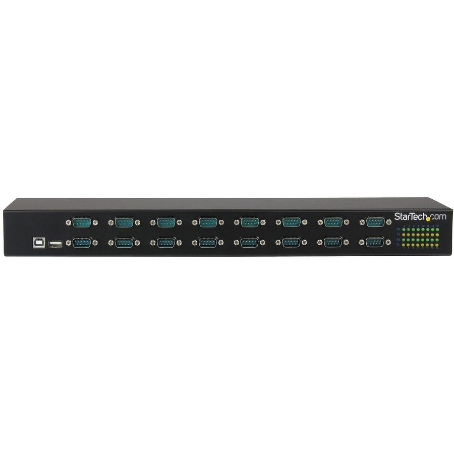 StarTech.com USB to Serial Hub - 16 Port - COM Port Retention - Rack Mount and Daisy Chainable - USB to RS232 Hub — ICUSB23216FD