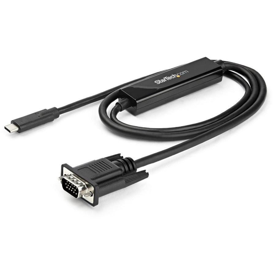 StarTech.com 3ft/1m USB C to VGA Cable - 1920x1200/1080p USB Type C DP Alt Mode to VGA Video Monitor Adapter Cable -Works w/ Thunderbolt 3 — CDP2VGAMM1MB