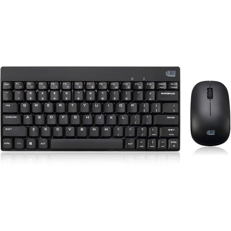 Adesso WKB-1100CB - Wireless Spill Resistant Mini Keyboard &amp; Mouse Combo — WKB-1100CB