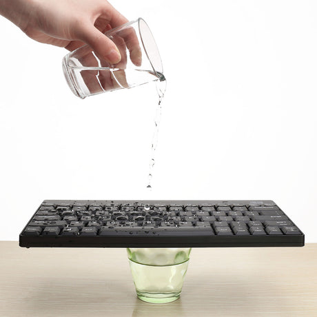 Adesso WKB-1100CB - Wireless Spill Resistant Mini Keyboard &amp; Mouse Combo — WKB-1100CB