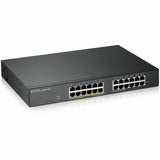 ZYXEL GS1900-24EP 24-Port Gigabit Smart Managed PoE Switch (Compact Design) | 12 PoE+ Ports at 130W — GS1900-24EP