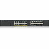ZYXEL GS1900-24EP 24-Port Gigabit Smart Managed PoE Switch (Compact Design) | 12 PoE+ Ports at 130W — GS1900-24EP