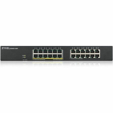 ZYXEL GS1900-24EP 24-Port Gigabit Smart Managed PoE Switch (Compact Design) | 12 PoE+ Ports at 130W — GS1900-24EP