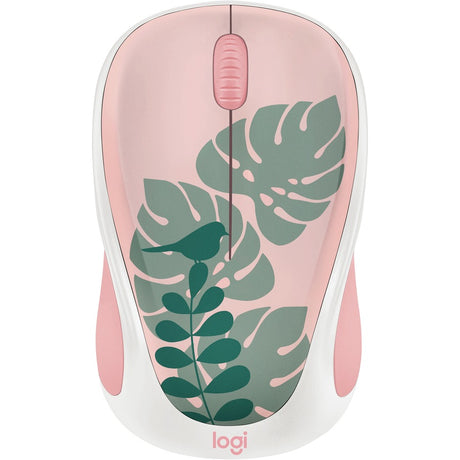 Logitech Design Collection Limited Edition Wireless Mouse with Colorful Designs - USB Unifying Receiver, 12 months AA Battery Life, Portable & Lightweight, Easy Plug & Play with Universal Compatibility - CHIRPY BIRD — 910-006114