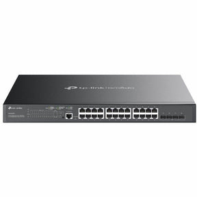 Omada 24-Port Gigabit and 4-Port 10GE SFP+ L2+ Managed Switch with 24-Port PoE+ — SG3428XMP