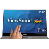 ViewSonic TD1655 15.6 Inch 1080p Portable Monitor with IPS Touchscreen, 2 Way Powered 60W USB C, Eye Care, Dual Speakers, Built-in Stand with Magnetic Cover — TD1655