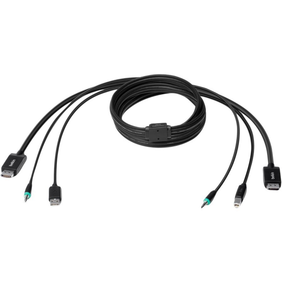 Belkin TAA DP/USB/AUD SKVM CBL, DP M/M; USB A/B, 10' — F1D9019B10T