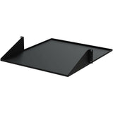 StarTech.com 2U 19" 2-Post Network Rack Shelf 20in Deep Center Mount Cantilever Tray Rackmount for AV/Data Equipment 75lb Capacity — CABSHF2POST2