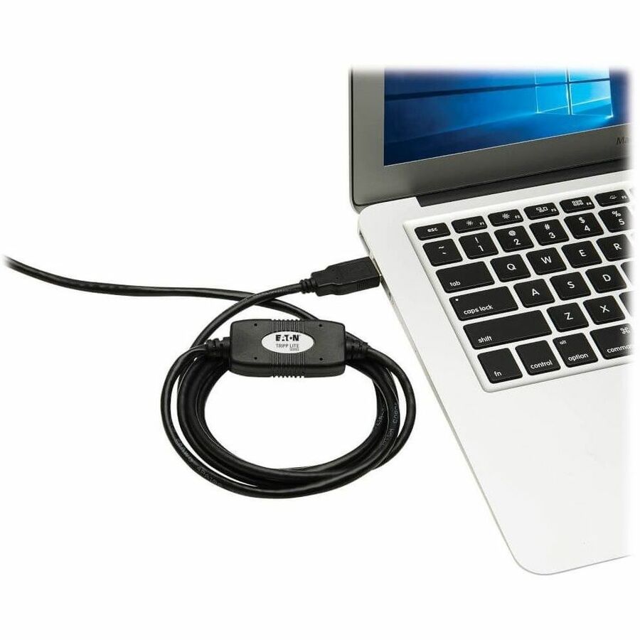 Eaton Tripp Lite Series USB-A to RJ45 Rollover Console Cable (M/M) - Cisco Compatible, 250 Kbps, 10 ft. (3.05 m), Black — U009-010-RJ45-X