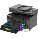 Lexmark CX431adw Laser Multifunction Printer-Color-Copier/Fax/Scanner-26 ppm Mono/26 ppm Color Print-2400x600 dpi Print-Automatic Duplex Print-75000 Pages-251 sheets Input-600 dpi Optical Scan-Color Fax-Wireless LAN — 40N9370