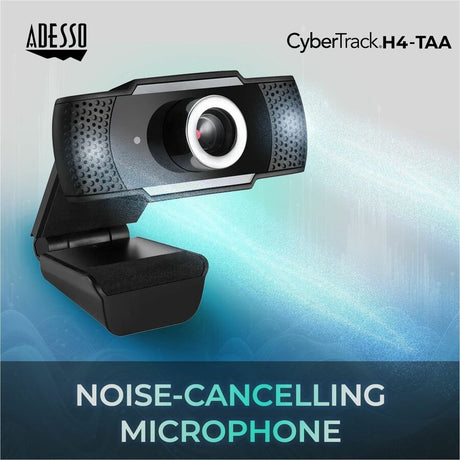 Adesso 1080P HD USB Webcam with Built-in Microphone TAA Compliant — Cybertrack H4-TAA