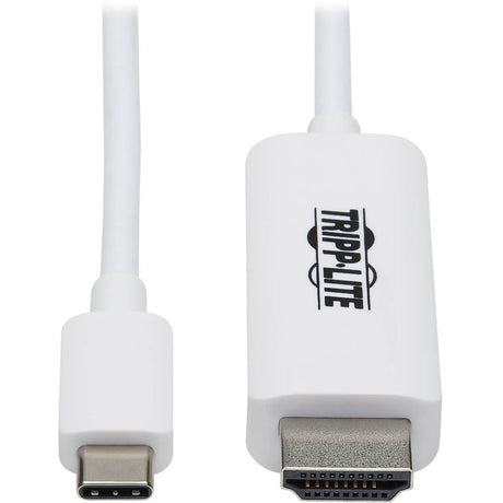 Eaton Tripp Lite Series USB-C to HDMI Adapter Cable (M/M), 4K, 4:4:4, Thunderbolt 3 Compatible, White, 6 ft. (1.8 m) — U444-006-HWE