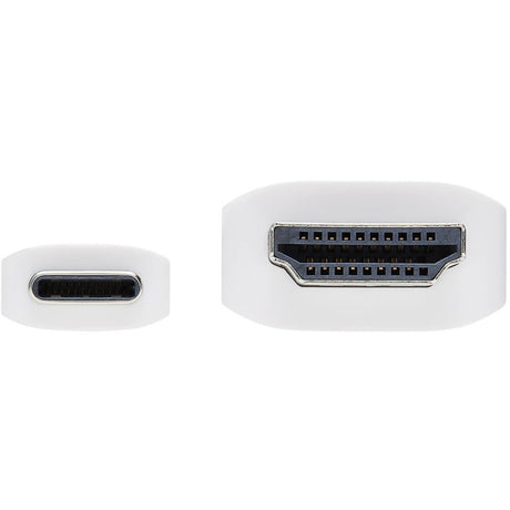 Eaton Tripp Lite Series USB-C to HDMI Adapter Cable (M/M), 4K, 4:4:4, Thunderbolt 3 Compatible, White, 6 ft. (1.8 m) — U444-006-HWE