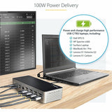 StarTech.com USB-C Dock, 4K 60Hz Quad Monitor DisplayPort & HDMI, Universal USB C Docking Station, 100W Power Delivery, USB Hub 1C/3A, GbE — DK31C4DPPD