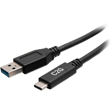 C2G 1ft USB C to USB A Cable - USB C to A Cable - USB 3.2 Gen 1 - 3A, 5Gbps - Black - M/M — C2G28875