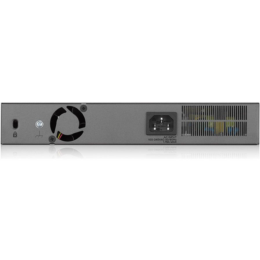 ZYXEL GS1350-12HP 8-Port Gigabit Smart Nebula Cloud Managed PoE Switch | 8 PoE+ Ports at 130W with 2 SFP Uplinks — GS1350-12HP