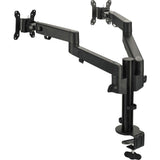SIIG Dual Arm Pole Multi-Angle Replaceable Articulating Monitor Desk Mount - 14" to 30" - Max Load 17.6lbs each - Expandable Slide Rails Design - up to 4 monitors — CE-MT3E11-S1
