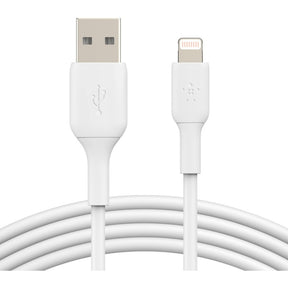 Belkin BoostCharge Lightning to USB-A Cable (3 meter / 9.9 foot, White) — CAA001bt3MWH