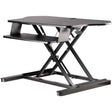 StarTech.com Corner Sit Stand Desk Converter with Keyboard Tray, Large Surface 35"x21" , Height Adjustable Ergonomic Tabletop Standing Desk — ARMSTSCORNR