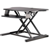 StarTech.com Corner Sit Stand Desk Converter with Keyboard Tray, Large Surface 35"x21" , Height Adjustable Ergonomic Tabletop Standing Desk — ARMSTSCORNR