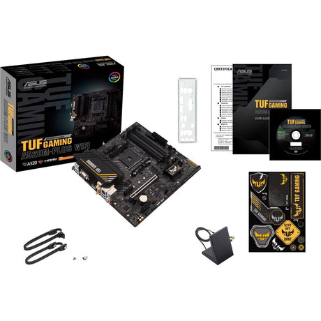 TUF GAMING A520M-PLUS WIFI Gaming Desktop Motherboard - AMD A520 Chipset - Socket AM4 - Micro ATX — TUFGAMINGA520M-PLUSWIF