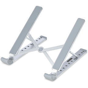 StarTech.com Foldable Laptop Riser Stand, Portable Height Adjustable Ergonomic Laptop Stand, Tilt/Raised/Angled Laptop/Tablet Stand — LAPTOP-RISER-BAR