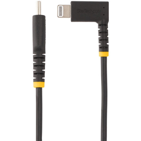 StarTech.com 6ft (2m) Durable USB-C to Lightning Cable, Right-Angled Heavy Duty USB Type-C to Lightning Charging/Sync Cord — RUSB2CLTMM2MR