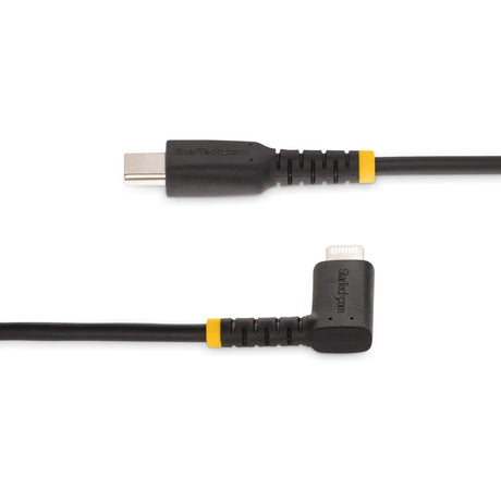 StarTech.com 6ft (2m) Durable USB-C to Lightning Cable, Right-Angled Heavy Duty USB Type-C to Lightning Charging/Sync Cord — RUSB2CLTMM2MR