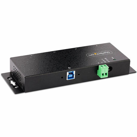 StarTech.com 4-Port Industrial USB 3.0 5Gbps Hub, Rugged USB Hub w/ ESD & Surge Protection, DIN/Wall/Desk Mountable, USB-A Expansion Hub — 5G4AINDNP-USB-A-HUB