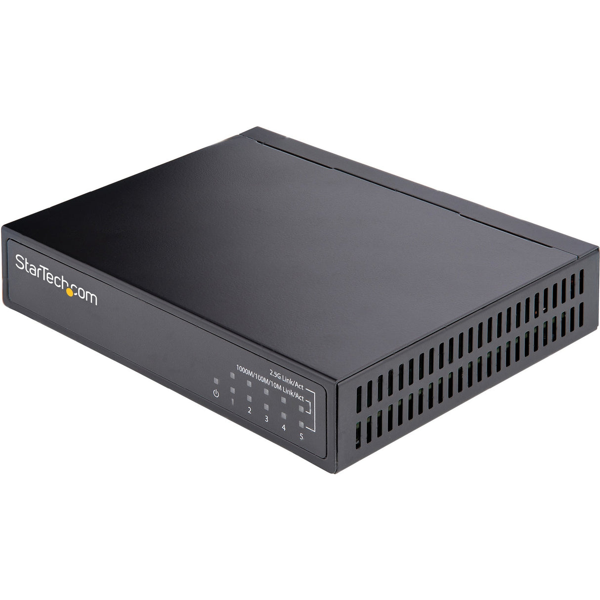 StarTech.com Unmanaged 2.5G Switch, 5 Port 2.5GBASE-T Unmanaged Ethernet Switch, Din Rail | Wall Mount, Multi-Gigabit, Auto-MDIX, 9K Jumbo — DS52000