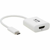 Eaton Tripp Lite Series USB-C to HDMI Adapter (M/F) - 8K 60 Hz, HDR, 4:4:4, HDCP 2.3, White — U444-06N-HD8K6W