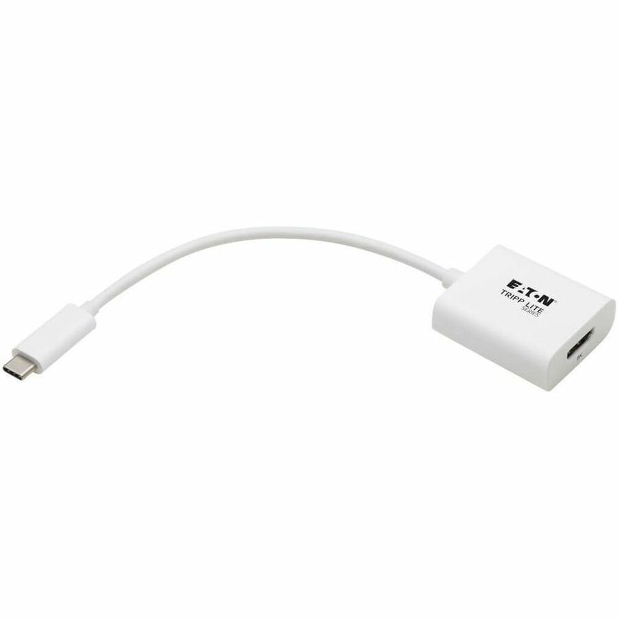 Eaton Tripp Lite Series USB-C to HDMI Adapter (M/F) - 8K 60 Hz, HDR, 4:4:4, HDCP 2.3, White — U444-06N-HD8K6W