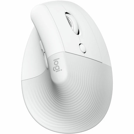 Logitech Lift Vertical Ergonomic Mouse, Wireless, Bluetooth or Logi Bolt USB receiver, Quiet clicks, 4 buttons, Off-white — 910-006469