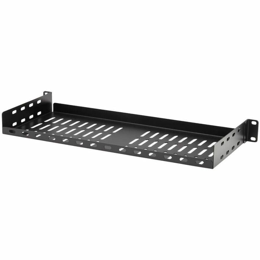 Eaton Tripp Lite Series SmartRack Cantilever Fixed Steel Rack Shelf - 1U, Vented, 7 in. (17.8 cm) Deep, Holds up to 40 lb. (18 kg) — SRSHELF2P1USHRT