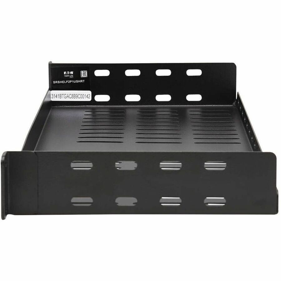 Eaton Tripp Lite Series SmartRack Cantilever Fixed Steel Rack Shelf - 1U, Vented, 7 in. (17.8 cm) Deep, Holds up to 40 lb. (18 kg) — SRSHELF2P1USHRT
