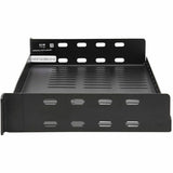 Eaton Tripp Lite Series SmartRack Cantilever Fixed Steel Rack Shelf - 1U, Vented, 7 in. (17.8 cm) Deep, Holds up to 40 lb. (18 kg) — SRSHELF2P1USHRT