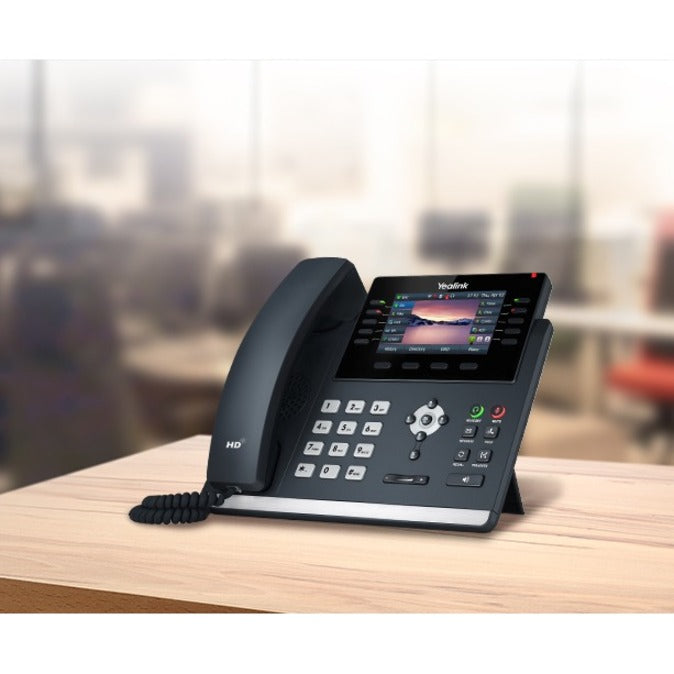 Yealink SIP-T46U IP Phone - Corded - Corded - Wall Mountable, Desktop - Classic Gray — 1301203
