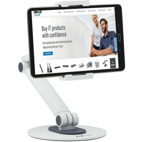 Eaton Tripp Lite Series Full-Motion Flexible Long-Arm Desktop Smartphone and Tablet Mount, White — DMTBD413