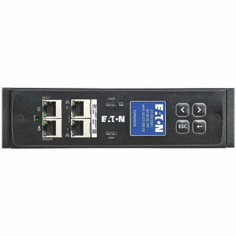 Eaton 3-Phase Managed Rack PDU G4, 120/208V, 24 Outlets, 16A, 5.8kW, L21-20 Input, 10 ft. Cord, 0U Vertical — EVMA2120A