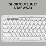 Logitech Pebble 2 Combo for Mac, Wireless Keyboard and Mouse, Slim, Quiet and Portable, Tonal White — 920-012201