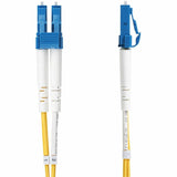 StarTech.com 3m (9.8ft) LC to LC (UPC) OS2 Single Mode Duplex Fiber Optic Cable, 9/125, 100G, Low Insertion Loss, LSZH Fiber Jumper Cord — SMDOS2LCLC3M